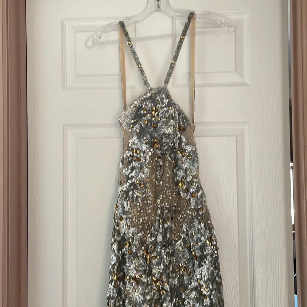 JOVANI FITTED EMBELLISHED EVENING GOWN - Picture 4 of 11